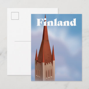 Finnland Ankündigungspostkarte
