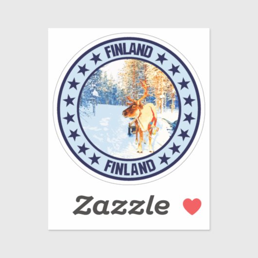 Finnland Aufkleber (Blatt)