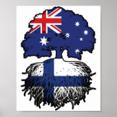 Finnland Australien Tree Roots Poster (Vorne)