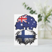 Finnland Australien Tree Roots Postkarte (Stehend Vorderseite)