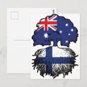Finnland Australien Tree Roots Postkarte (Vorne/Hinten)