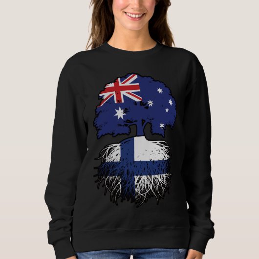Finnland Australien Tree Roots Sweatshirt (Vorderseite)