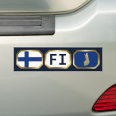 Finnland Autoaufkleber der Flaggenkarte (Auf Auto)