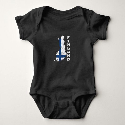 Finnland Baby Strampler (Vorderseite)