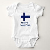 Finnland Baby Strampler (Vorderseite)