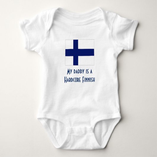 Finnland Baby Strampler (Vorderseite)