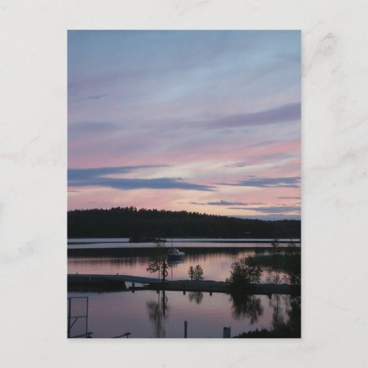 Finnland bei Sunset Postkarte (Vorderseite)