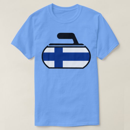 Finnland Curling T-Shirt (Design vorne)