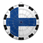 Finnland - Dartboard und Finnische Flagge / Spielb Dartscheibe (vorne)