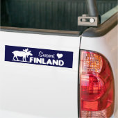 Finnland-Elch-Autoaufkleber Autoaufkleber (Auf Lkw)
