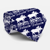 Finnland-Elch-Krawatte Krawatte (Gerollt)