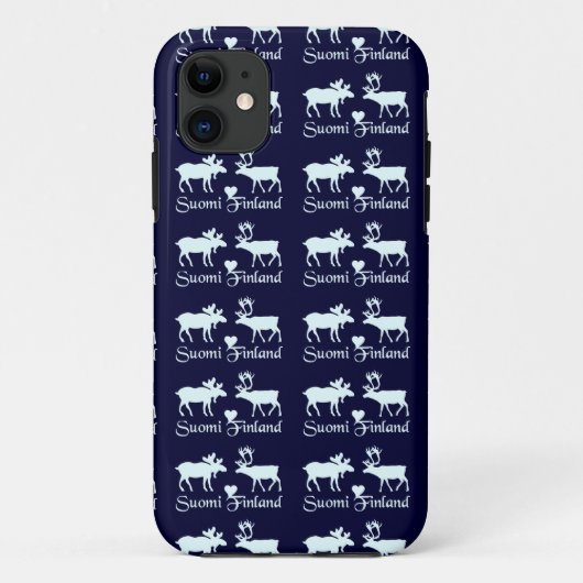 Finnland Elch & Reindeer iPhone Case-Mate iPhone Hülle (Rückseite)