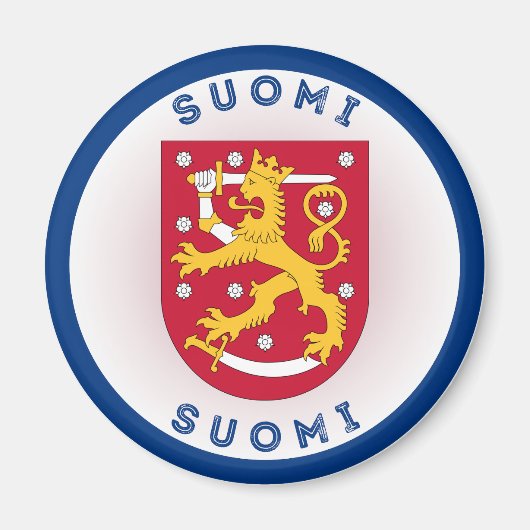 Finnland-Erbe-Emblem Magnet (Vorne)