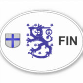 Finnland Euro-Decal Aufkleber (Vorderseite)