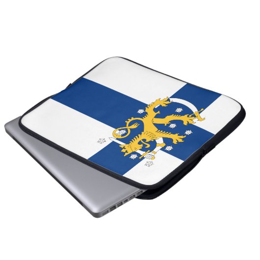 Finnland - Fall Laptopschutzhülle (Vorne Knopf)