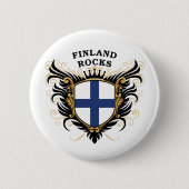Finnland-Felsen Button (Vorderseite)