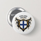 Finnland-Felsen Button (Vorne & Hinten)