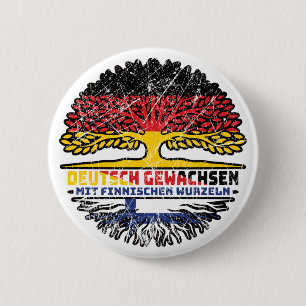 Finnland Finnisch Deutsch Deutschland Baum Wurzel Button