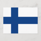 Finnland (Finnisch) Flag Postkarte (Vorderseite)