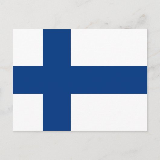 Finnland (Finnisch) Flag Postkarte (Vorderseite)