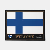 Finnland & Finnische Flag House Matts/Sport Willko Fußmatte (Vorderseite)