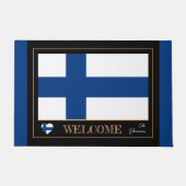 Finnland & Finnische Flagge Haus Matten/Sport Will Fußmatte (Vorderseite)