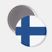 Finnland | Finnische Flagge im Magnet (Vorderseite/Rückseite)