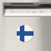 Finnland | Finnische Flagge im Magnet (In Situ (Geschirrspüler))