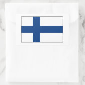 Finnland - Finnische Flagge Rechteckiger Aufkleber (Tasche)