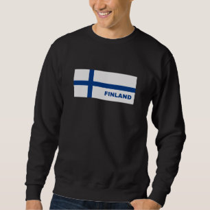 Finnland: Finnische Flagge Sweatshirt