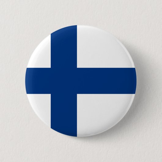 Finnland - finnische Staatsflagge Button (Vorderseite)