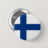 Finnland - finnische Staatsflagge Button (Vorne & Hinten)