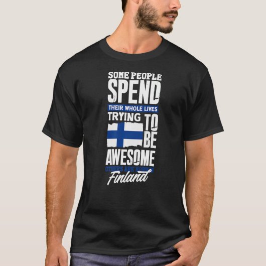 Finnland - Finnland - Flag-Quote T-Shirt (Vorderseite)