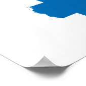 Finnland - Flag-Karte Poster (Ecke)