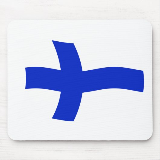 Finnland Flag Mauspad (Vorne)