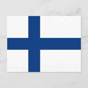 Finnland Flag Postkarte