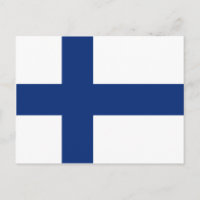 Finnland Flag Postkarte