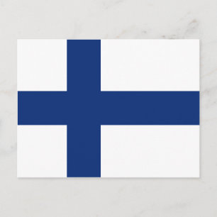 Finnland Flag Postkarte