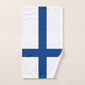 Finnland-Flagge Badhandtuch Set (Handtuch)