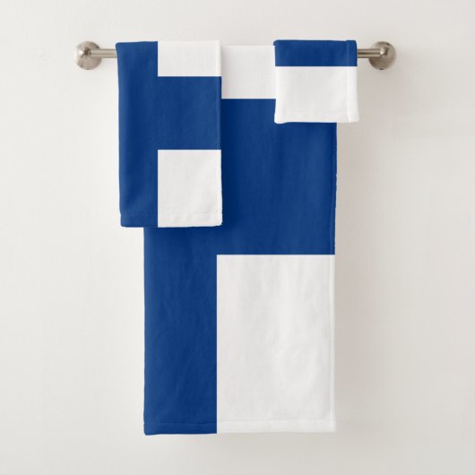 Finnland-Flagge Badhandtuch Set (Insitu)