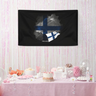 Finnland-Flagge Banner