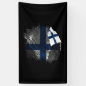 Finnland-Flagge Banner (Vertikal)