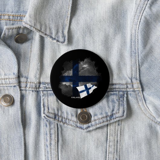 Finnland-Flagge Button (Beispiel)