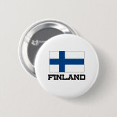 Finnland-Flagge Button (Vorne & Hinten)