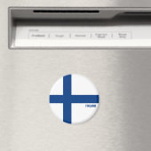 Finnland Flagge Charming Patriotic Magnet (In Situ (Geschirrspüler))