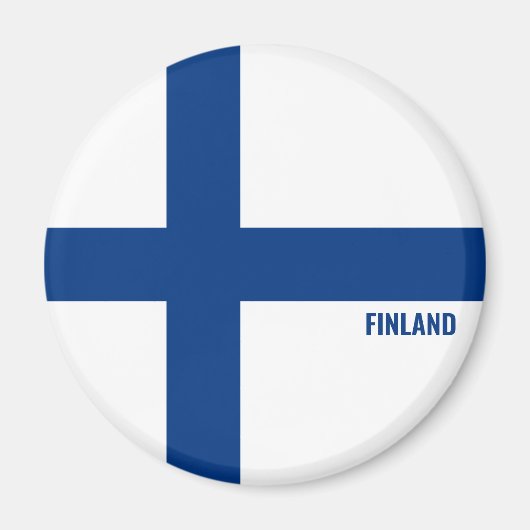 Finnland Flagge Charming Patriotic Magnet (Vorne)