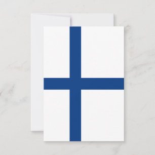 Finnland-Flagge Dankeskarte