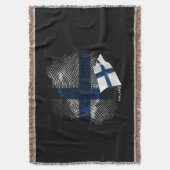 Finnland-Flagge Decke (Vorderseite Vertikal)