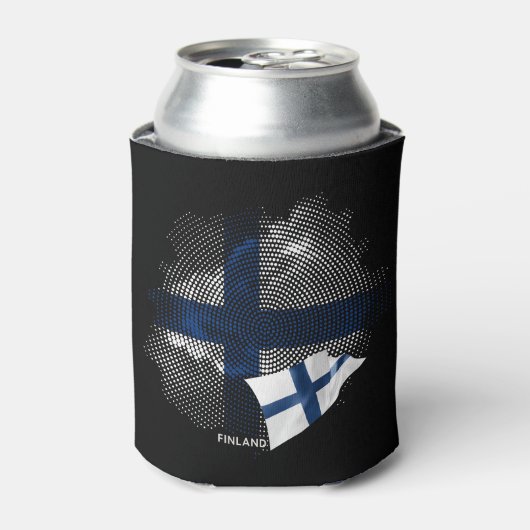 Finnland-Flagge Dosenkühler (Kanne Vorderseite)