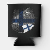 Finnland-Flagge Dosenkühler (Vorderseite)